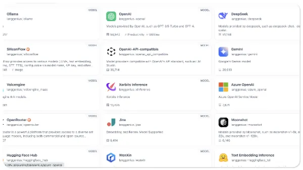 さまざまなLLMの連携が可能