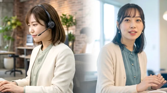 AIに任せる業務と担当者が対応する業務を切り分けるイメージ